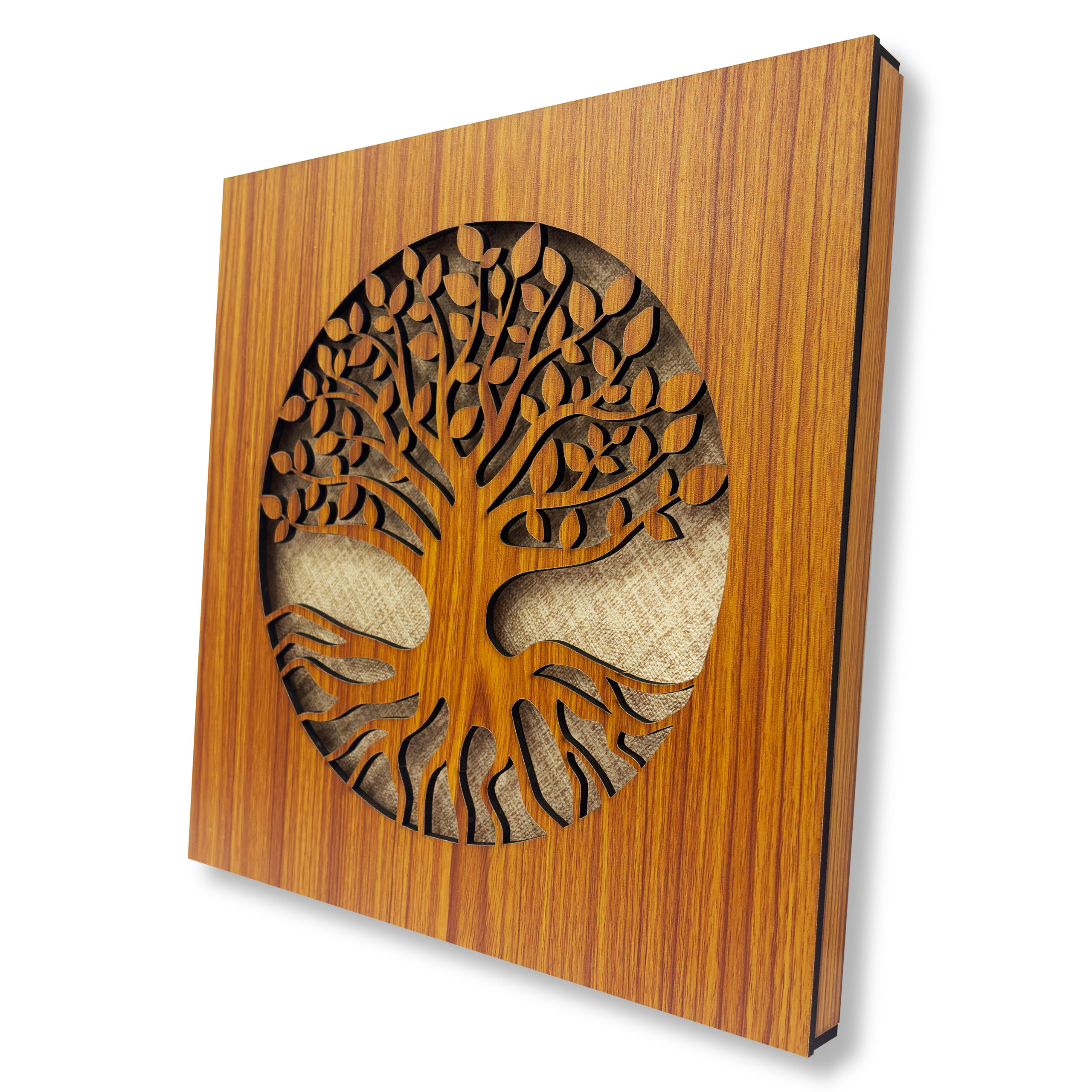 Tree of Life Wooden Wall Art | Premium Laser Cut Teak Wood Decor - Image 2